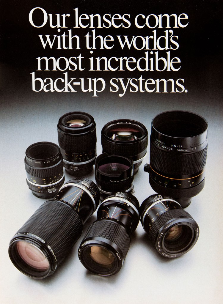 1984 Nikon lenses ad