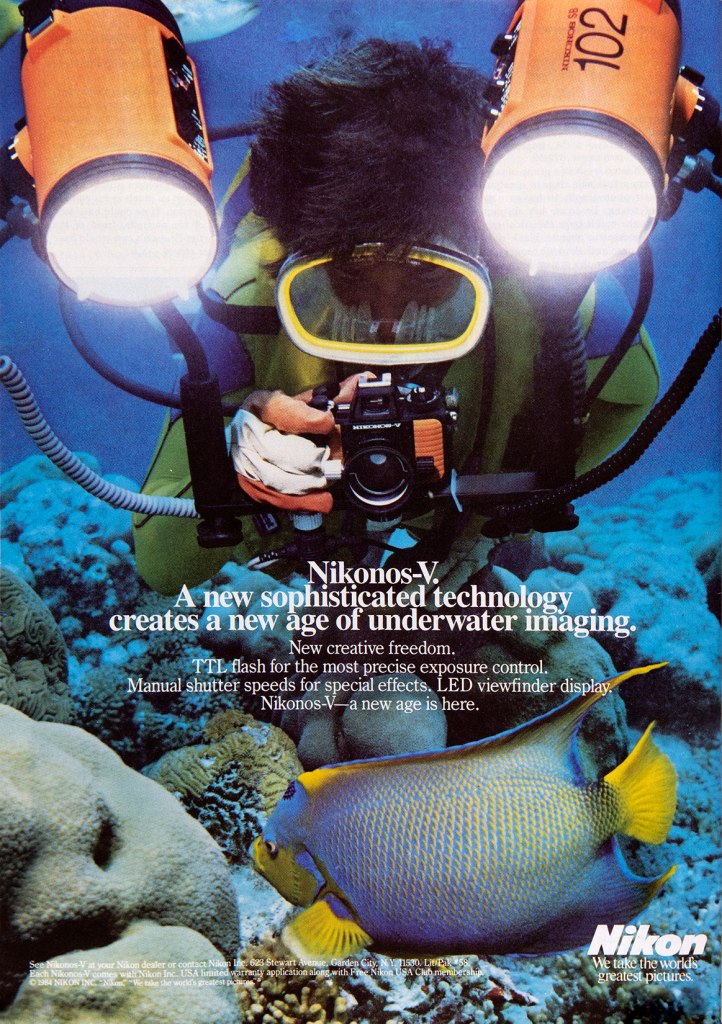 1986 Nikonos V camera ad