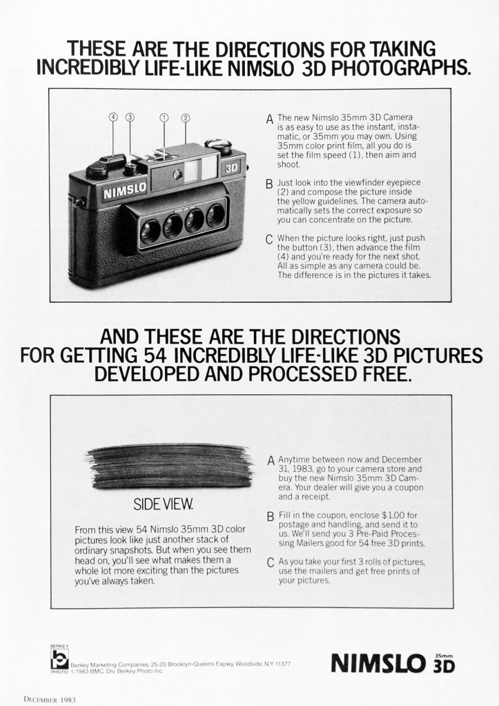 1983 Nimslo camera ad