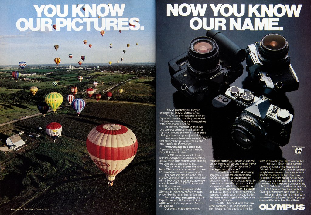 1979 Olympus camera ad