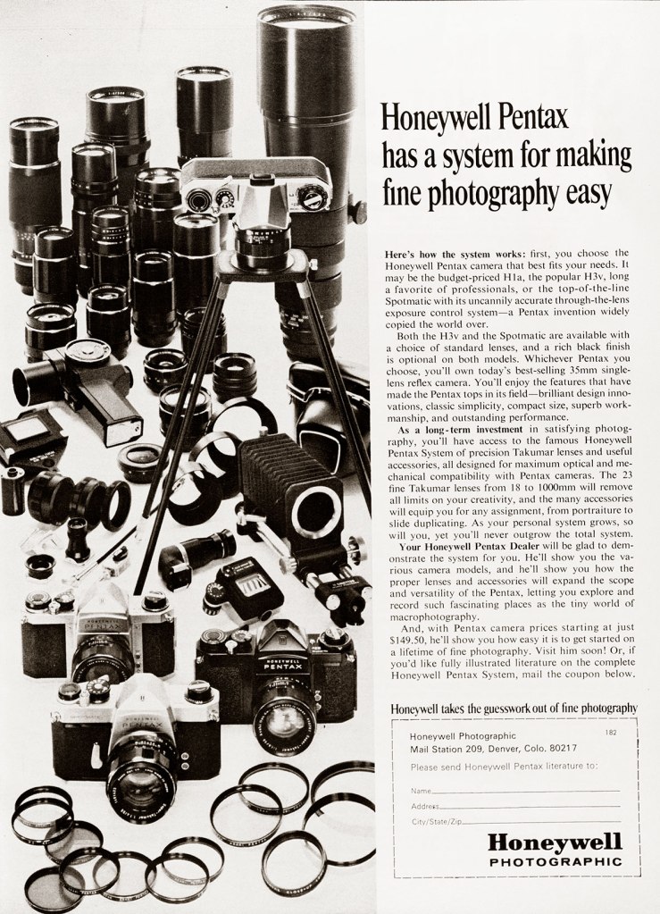 1967 Pentax system ad