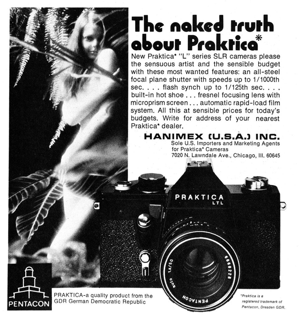 1975 Praktica camera ad