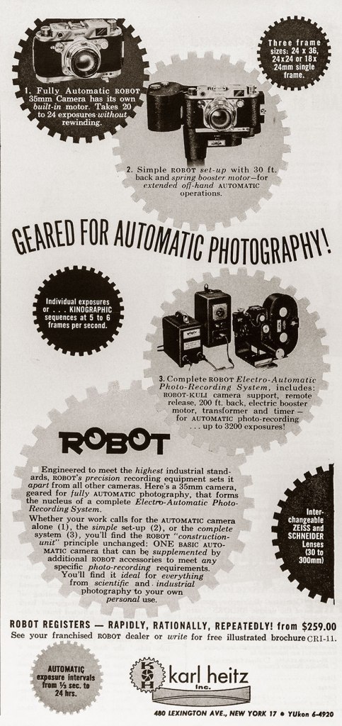 1959 Robot camera ad