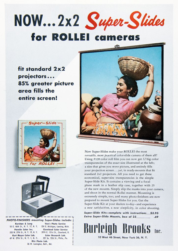 1956 Rollei super-slides ad