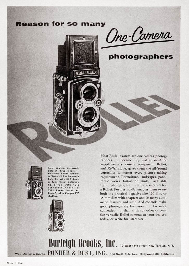 1956 Rollei cameras ad