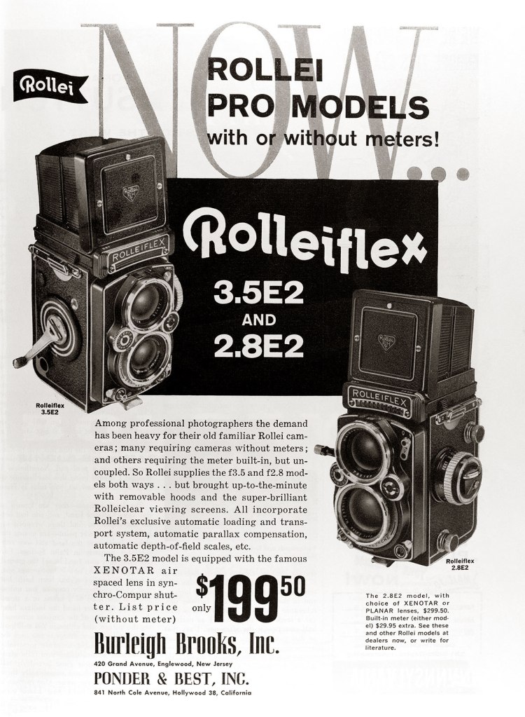 1960 Rolleiflex camera ad