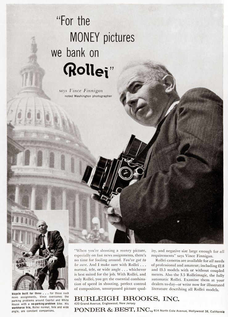 1961 Rolleiflex camera ad