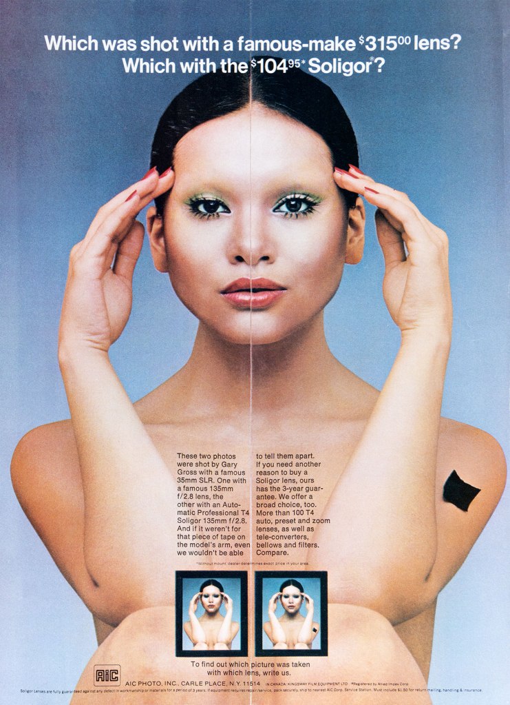 1972 Soligor lenses ad
