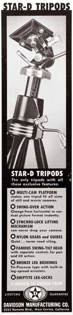 1956 Star-D tripod ad