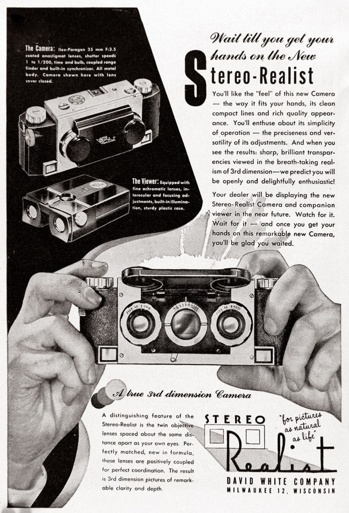 1946 Stereo-Realist camera ad