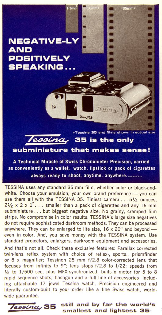 1965 Tessina camera ad