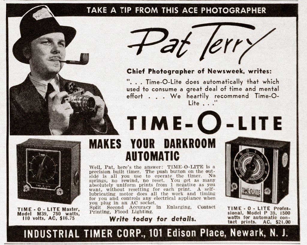 1942 Time-O-Lite ad Pat Terry