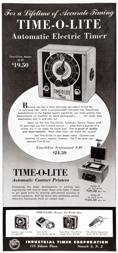 1951 Time-O-Lite ad