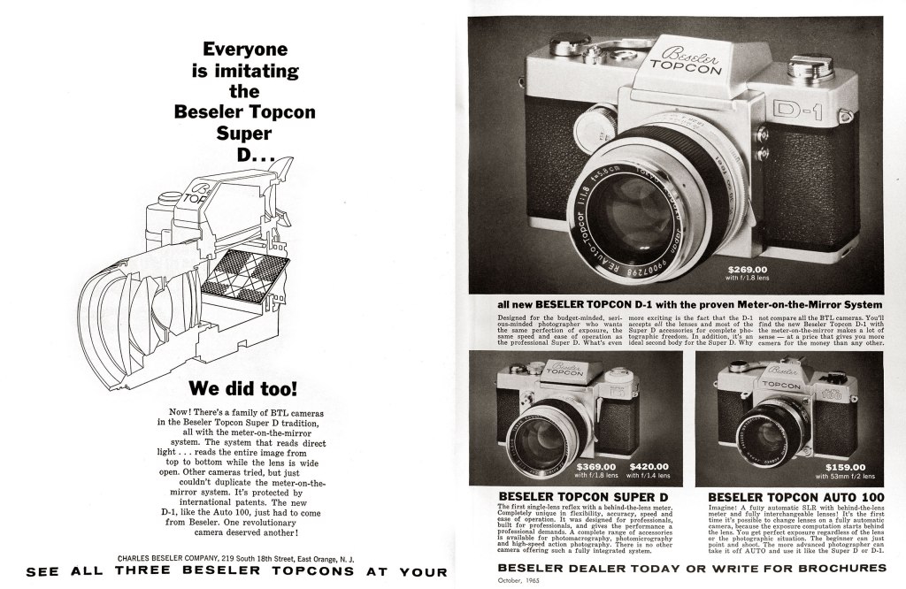 1965 Topcon camera ad