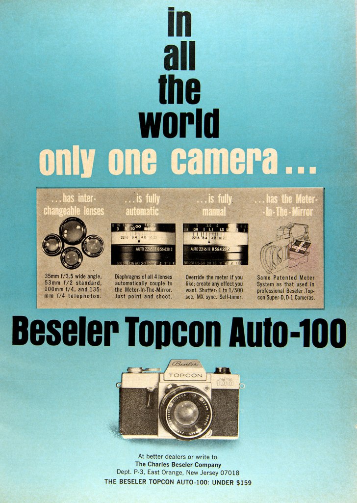 1966 Topcon camera ad