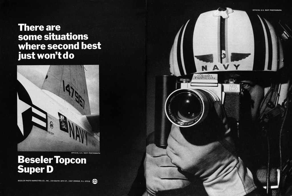 1970 Topcon camera ad