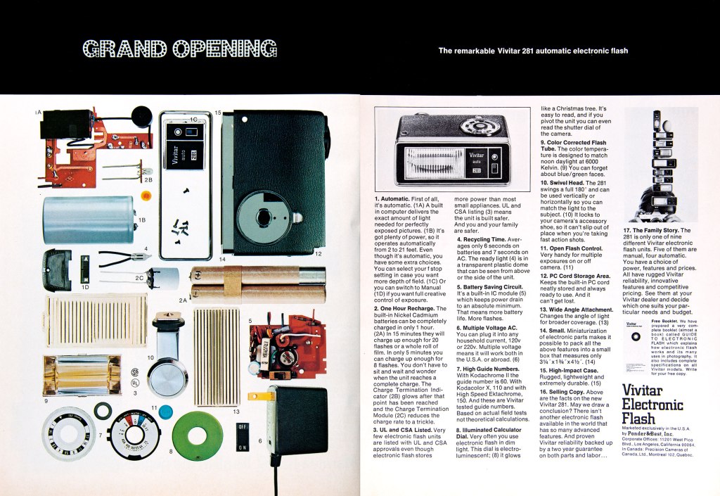 1972 Vivitar flash ad