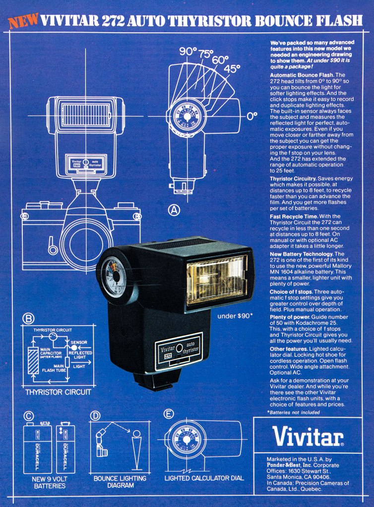 1974 Vivitar flash ad