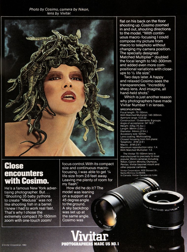 19870 Vivitar Lenses ad