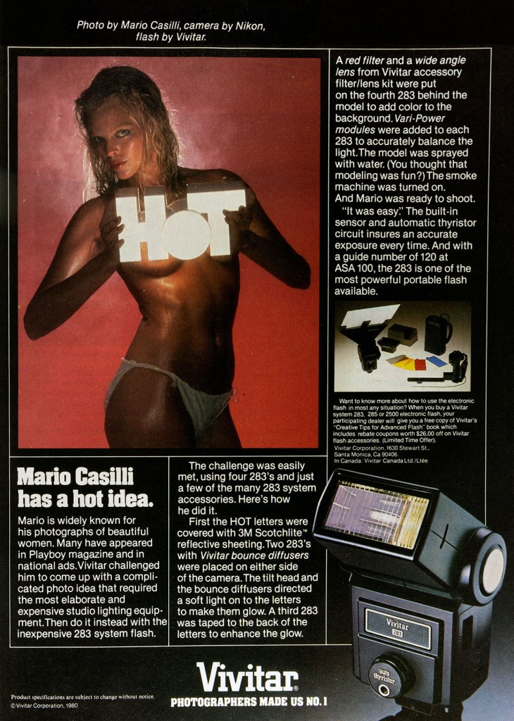 1980 Vivitar flash ad