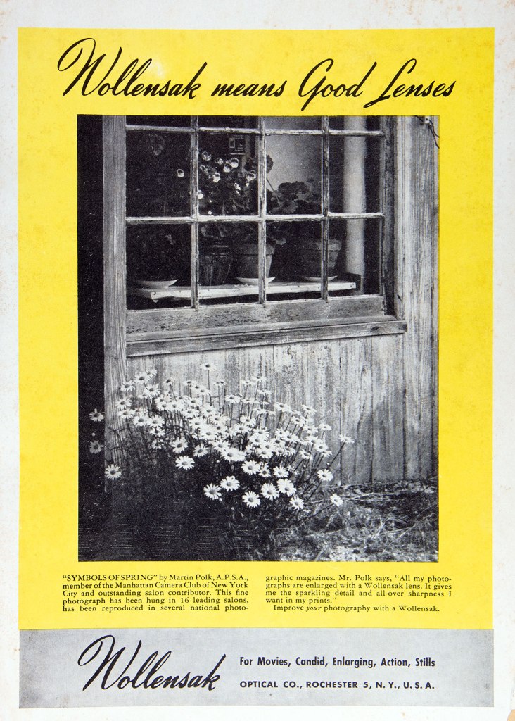 1947 Wollensak lenses ad