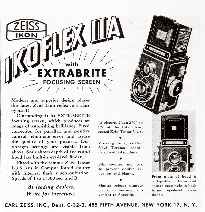 1951 Ikoflex IIa camera ad