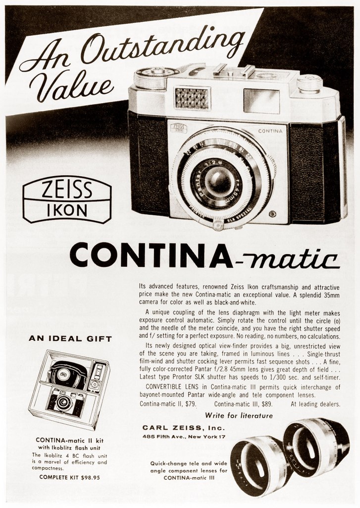 1959 Contina-matic camera ad