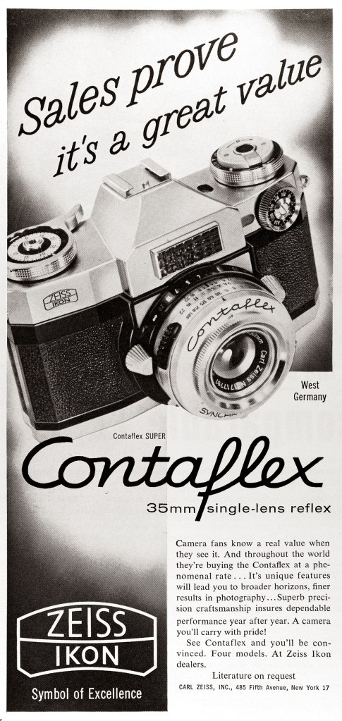1960 Contaflex camera ad