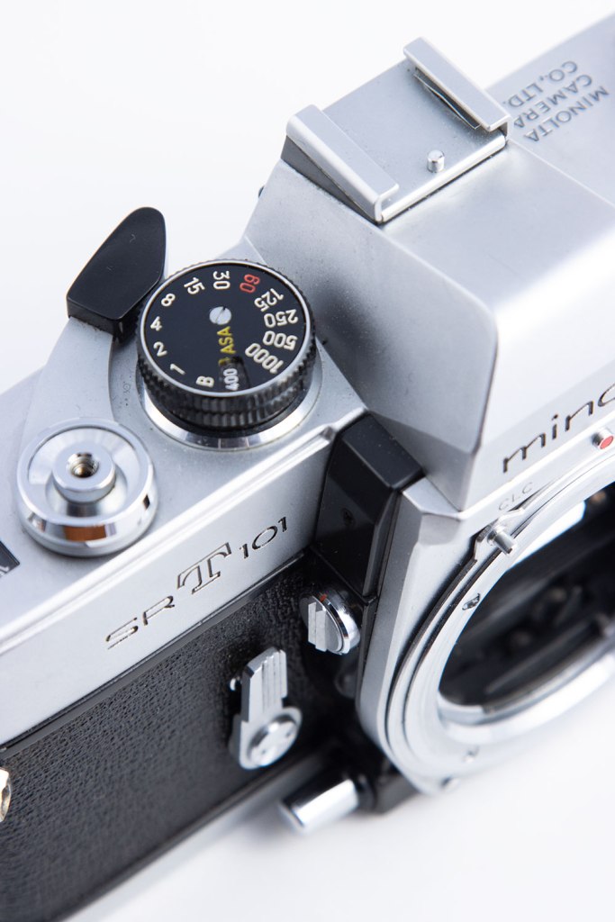 Minolta SRT 101 shutter dial.