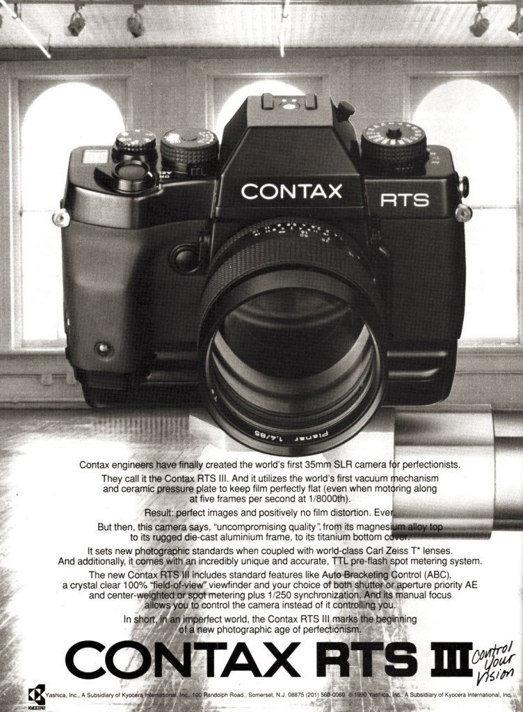 1990 Contax RTS III ad