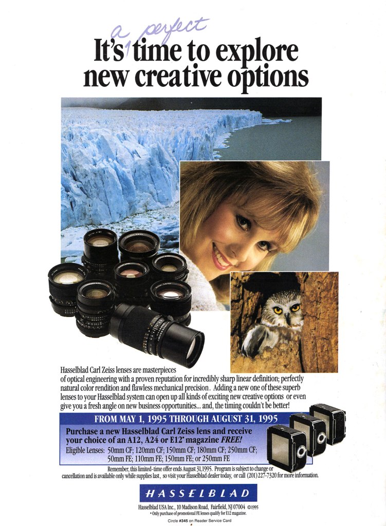 1995 Hasselblad ad