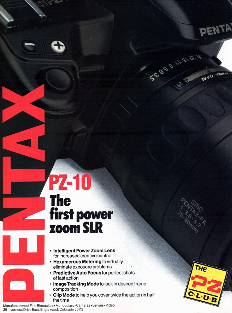 1991 Pentax PZ-10 ad