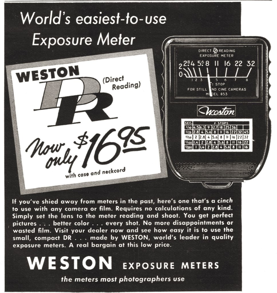 1956 Weston meter ad